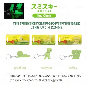 Smiski Key chanin Hippers Sunday Mini Glow-in-the-Dark Doll – Cute Phone Decor & Collectible Gift