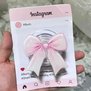 Pink Bow Magsafe Grip, Mangetic Popsocket, E Reader Grip Kindle Accessories, Girly Phone Holder