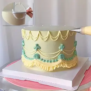 Fondant Cake Arc Ruler, 2 Counts Graduated Cake Decorating Measuring Tool, Accurate Baking Measurement Tool for Pastry Art and Home Kitchen, Pastry Decorating Tools