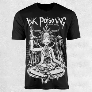 BaphoRick Oversized Unisex T-shirt, Tattoo Graphic Dark Style Print Oversized Heavyweight Cotton Shirt, Retro Unisex Heavy Cotton Tee, Gift For Him, Gift For Her, Streetwear Y2K Top, Casual Cotton Crewneck Hoodie 8JR