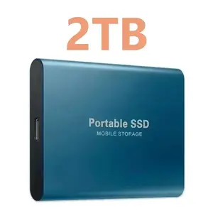 Portable SSD Harddrive, 1TB/2TB High-Speed USB3.1/C External Solid State Drive - Compact Form, Ultra-Fast Type-C Storage, Plug-and-Play for PC, Compatible with iOS 15