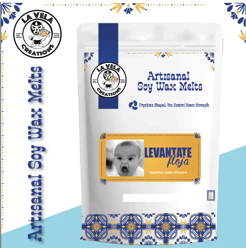 Levantate Floja ~ Invigorating Hazelnut Latte ~ Artisanal Soy Wax Melts