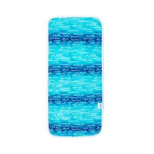 Nalu Burp Cloth for Baby Girls and Boys - Soft and Absorbent, Ocean Blue