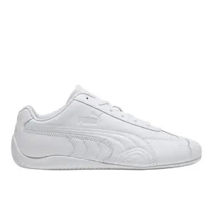 PUMA Womens Speedcat Leather Sneakers Shoes Casual - White