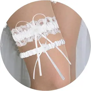 Garters for Bride, Wedding Garter for Bride, Bride Elastic Lace Garter, dress elegance comfortable Elegant Navy