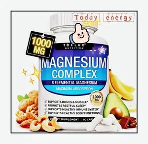 1X Toplux Magnesium Complex 8 Essential Magnesium Supplement 1000mg for Maximum Absorption & Healthcare Benefits - Vitamin