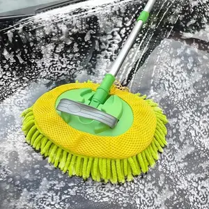 Car Cleaning Mop, Retractable Design Car Wash Mop with Adjustable Handle, Car Cleaning Tool, Car Wash Accessories