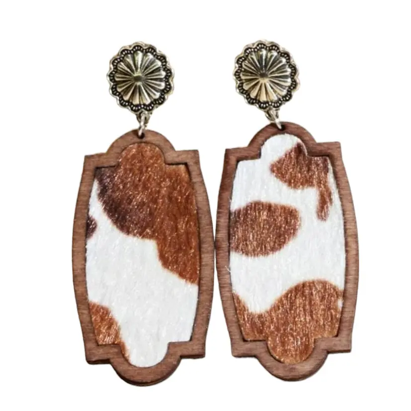 Cow pattern earrings Cow pattern earrings