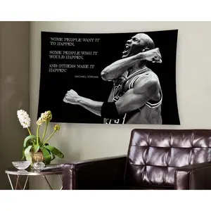 Michael's Jordan Flag/Tapestry, Basketball Flag/Tapestry, Room Decor, Wall Decor, Wall Hanging, Wall Tapestries, Decorative Flags, Room Decor Flags, Hanging Decor