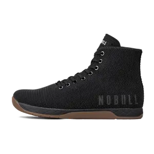 NOBULL Women's Outwork High-Top Shoe in Black Gum - OG Strength Training Shoe, Durable Gym Trainer, Lifting Sneaker