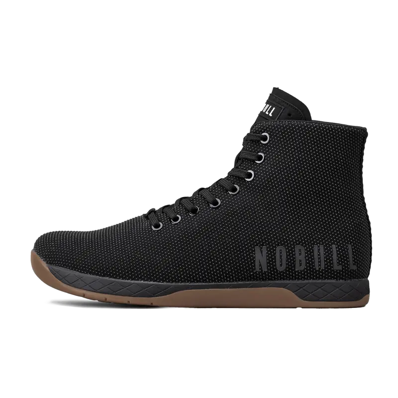 NOBULL Women's Outwork High-Top Shoe in Black Gum - OG Strength Training Shoe, Durable Gym Trainer, Lifting Sneaker