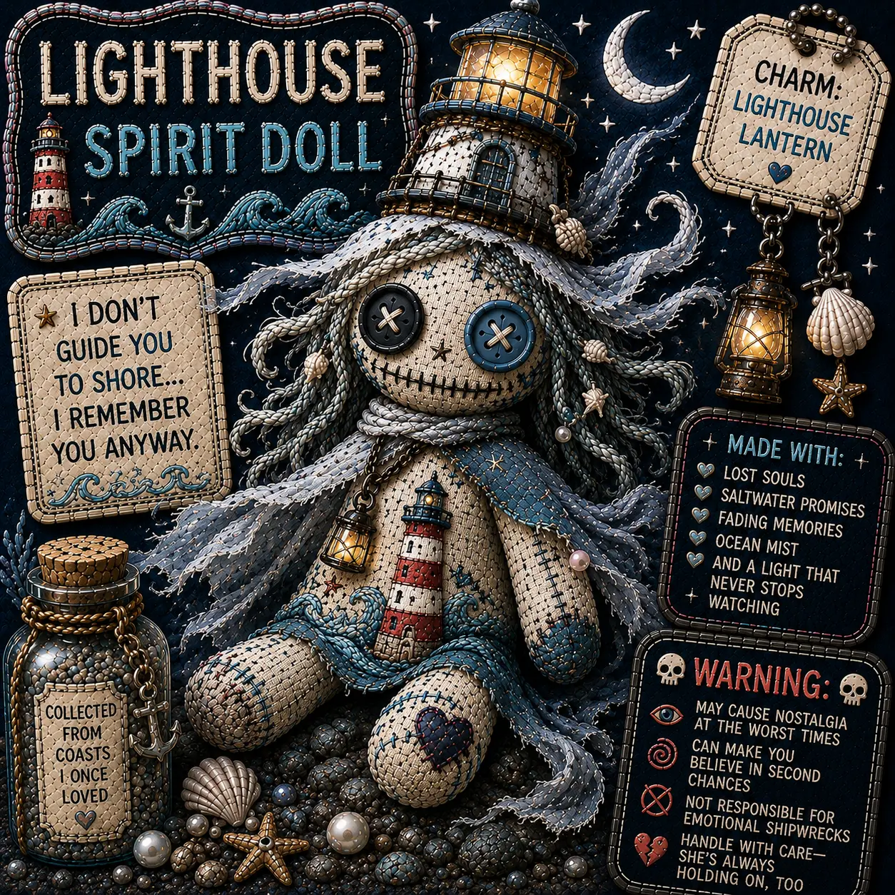 Lighthouse Voodoo doll Magnet