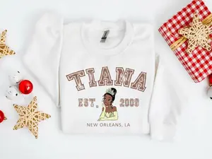 Tiana Princess Characters Sweatshirt, Trip Sweatshirt, Family Matching Hoodie, Family Trip, Gift, Tiana Crewneck