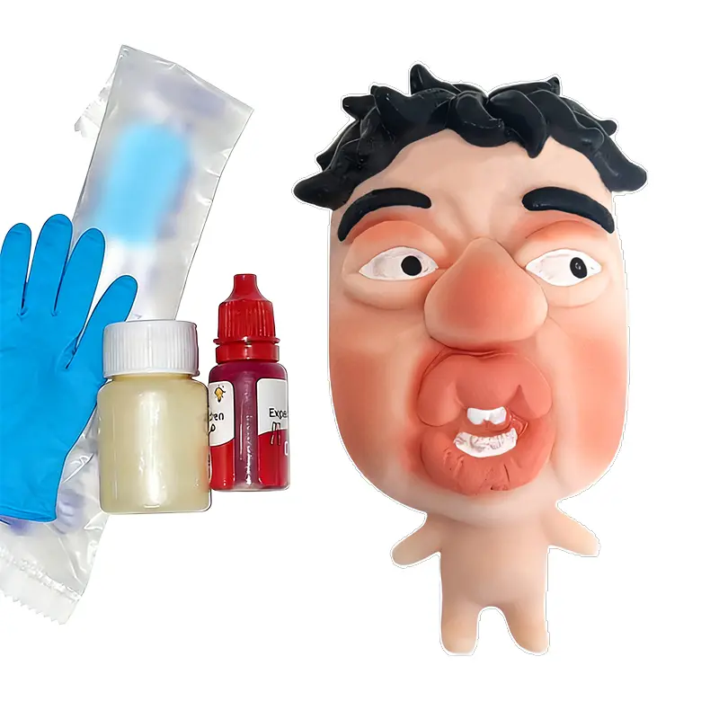 DIY Pimple Popping Toy Ultra-squishy Silicone Model with Textured Surface Non-Toxic Red Dye Durable Tool for Fidgeters and DIY Lovers Perfect for Halloween and Christmas Gifts