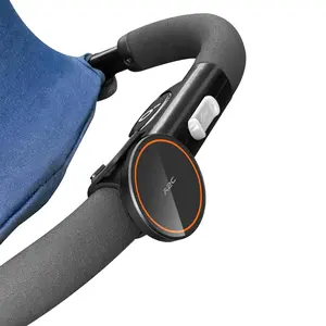 Versatile Magsafe Stroller Phone Holder, Magnetic Stroller Smartphone Mount with Adjustable Strap - One-Hand Operation,  Essential Stroller Accessory, Fit for Shopping Carts, Golf Push Cart, Exercise Bikes