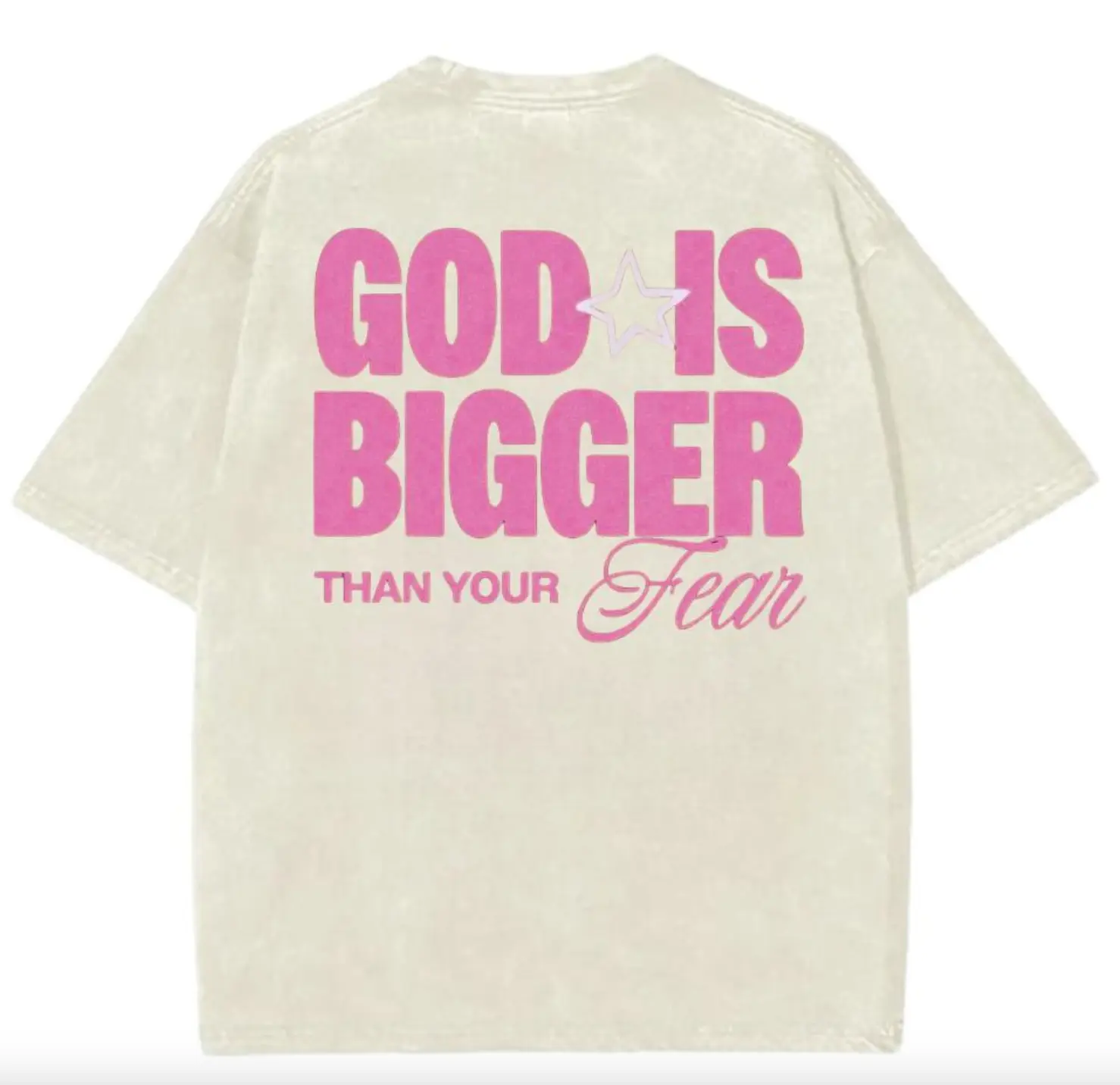 God Is Bigger Than Your Fear Shirt, Christian t shirts, Vintage I Love Jesus Shirt, Jesus design 2025, Gift For Men And For Women, Gift Love Jesus, Full Size, Full Color Womenswear
