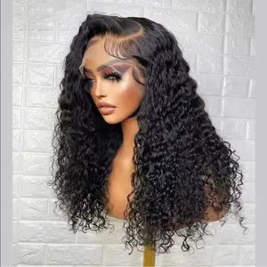 MYLOCKME Pre Plucked Kinky Curly Wig 10 12 14 16 Inch Human Hair Lace Front Wig 13x4 13x6 Lace Frontal Deep Wave Wig Short Human Hair Wig For Women