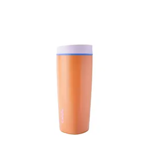 Owala 20oz Smooth Sip Slider - Tangy Tango Orange: Insulated Stainless Steel Travel Mug