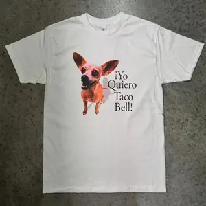 Chihuahua Dog Funny Casual Graphic Print 100% Cotton Tee 6oz ILI