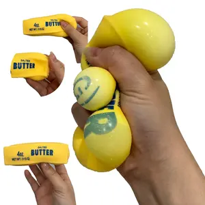 Squeeze Butter Stick - Mini 4oz Squishy Portable Stress Ball for Adults & Kids 3+ - Fast Rebound Fidget Toy for Stress Relief & Sensory Play - Soft Safe Non-Toxic Material