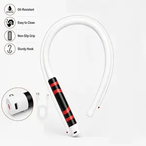Rechargeable Flexible Bendable LED Kitchen Utensil Work Light, High-Bright Magnetic Flashlight with Long-Lasting Battery, Hands-Free Lighting for Auto Repair, Practical Garage Gear, Utensils