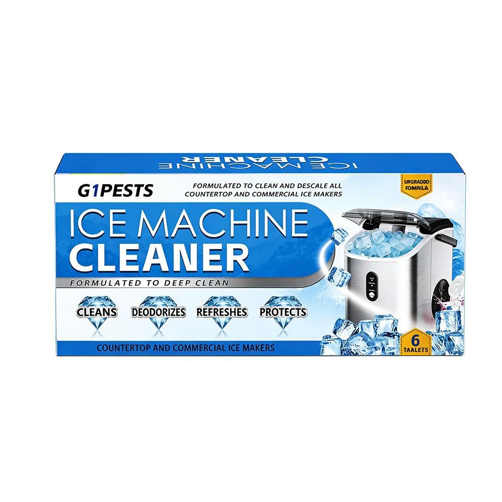 Ice Machine Cleaner Maker Descaler - 24 ACTIVE Clean Tablets Compatible with Frigidaire, Opal, GE Profile, Kitchenaid, Nickel Safe Scale Remover for Countertop, Nugget Ice Makers Bulk 1 Year Supply