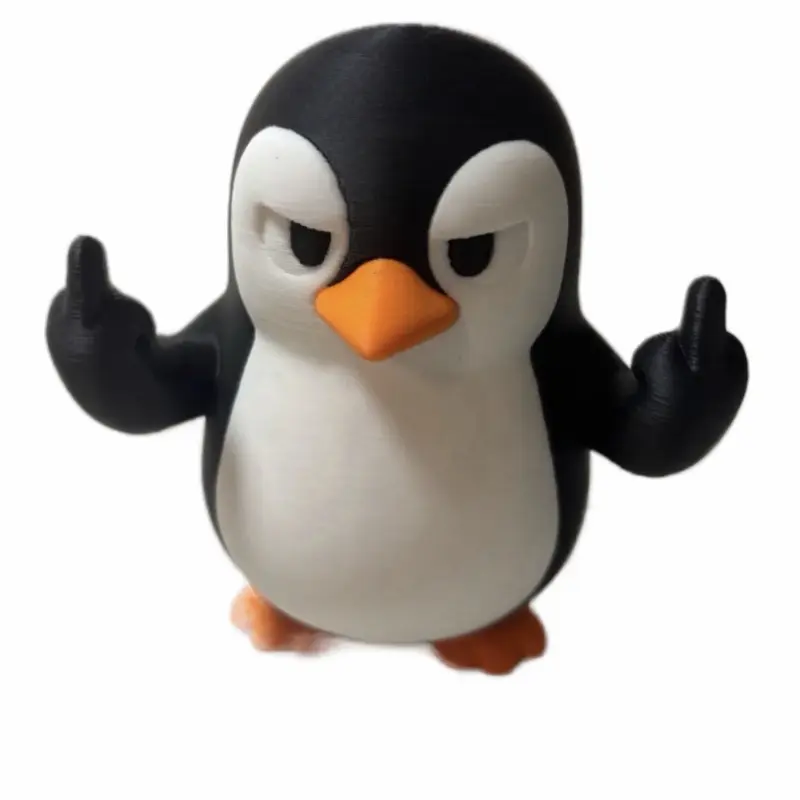 grumpy penguin