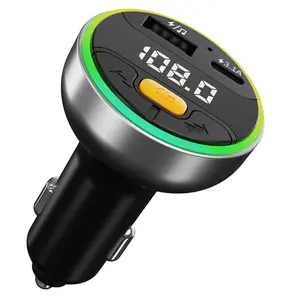 C9 Car Bluetooth-compatible Fm Transmitter, Unbound Version, Plug-In Cigarette Lighter, Wireless Phone Charging, Car Wireless Charger, Aux Audio, Three-In-One