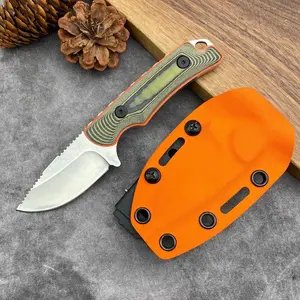 15017 Series Fixed Blade Straight Knife, D2 Steel Blade, G10 Handle, Edc Pocket Knife with Sheath, Camping Hunting Outdoor Survival Gift