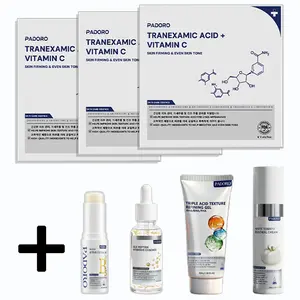 【3 Boxes/Free shipping】Monthly Set-PADORO Tranexamic Acid Serum, Evens out skin tone, contains golden Vitamin C to improve skin tone, anti-aging, suitable for all skin types, skincare, repairs and soothes, reduces wrinkles,