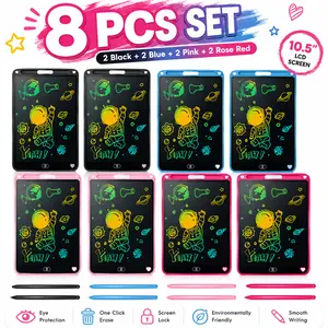 8 Pack LCD Writing Tablet for Kids, 10.5 Inch Colorful Doodle Board Drawing Tablet, Educational Learning Toys Birthday Gifts for Boys Girls Age 3 4 5 6 7 8