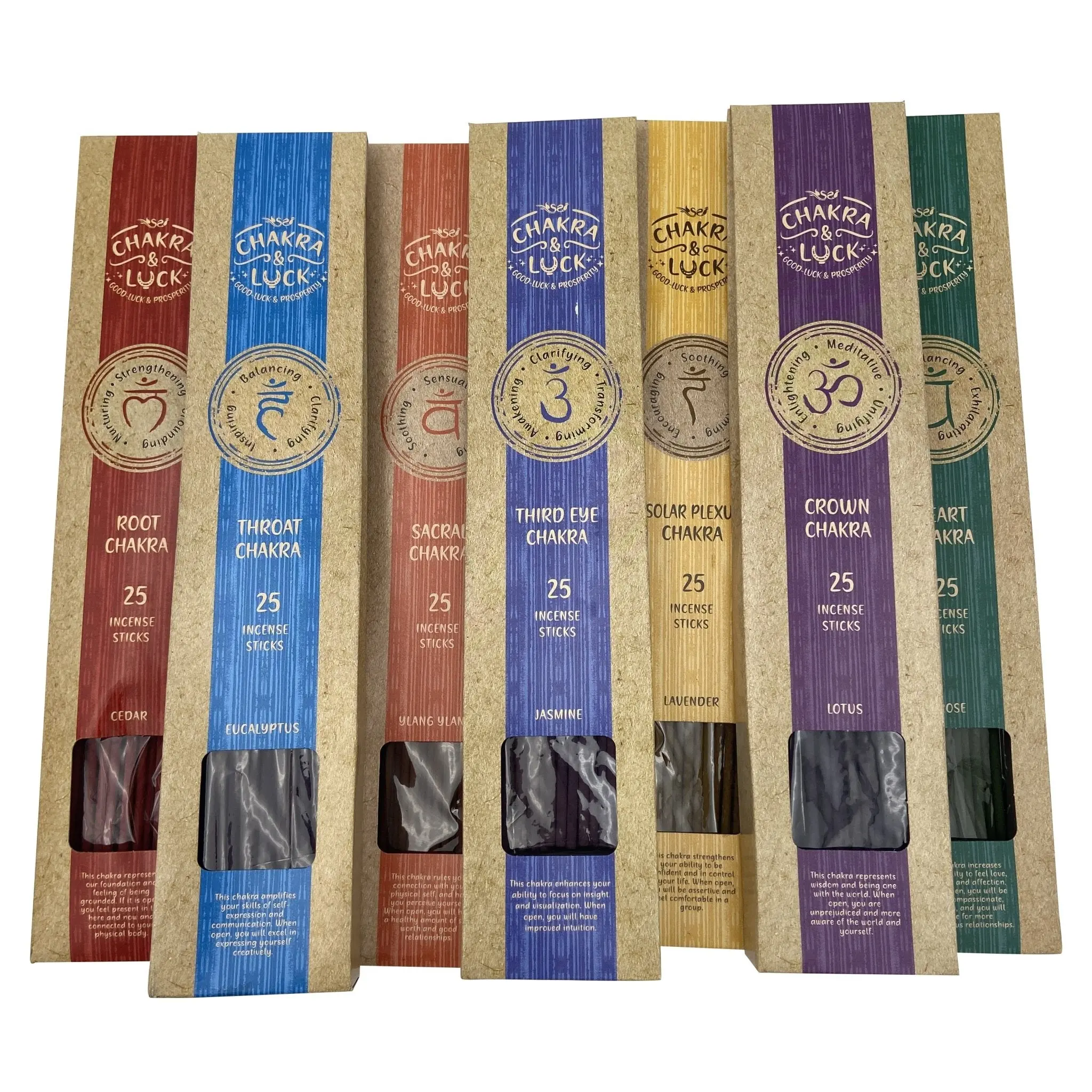 Chakra Luck Incense Sticks & Burner