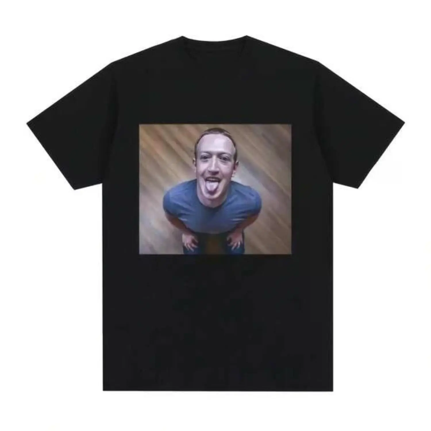 Brainrot Funny Meme T-Shirt - Mark Zuckerberg Good Boy Humor Tee - Casual Summer Short Sleeve Tops for Men & Women