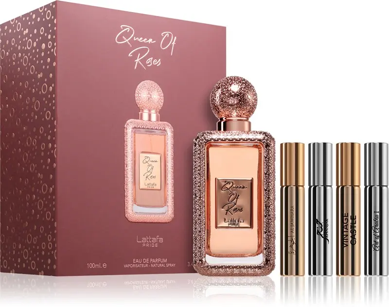 Lattafa Pride Queen of Roses Eau de Parfum (EDP) - 3.4oz(100ml) Single Item, Women's Floral Fragrances, Long Lasting Perfume, Mother's Day Gift, Rose, Perfumes For Women