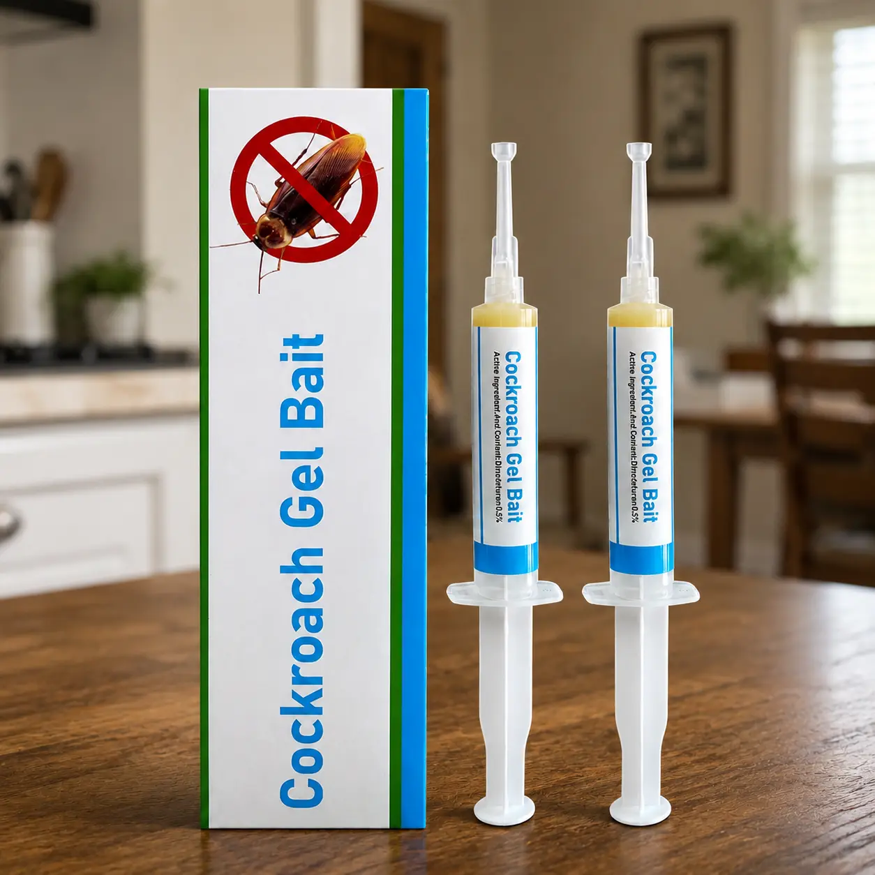 Cockroach Gel Bait, 2-Pack Roach Killer, Indoor Cockroach Exterminator, Suitable for Kitchen Pest Control, Home Care Supplies