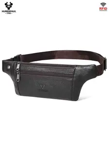 Men's Waist Bag Pure Color Easy Carry Adjustable Large Capacity Multifunctional Zipper Pouch Holds Phone Coins Crossbody Bag Mh483