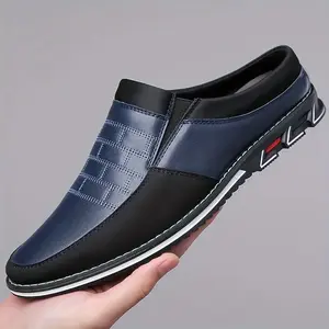GGOR All Shoe Men'S Half-Strap Shoes Without Heels, Casual Slip-On Slippers, Large Size Closed-Toe Slippers