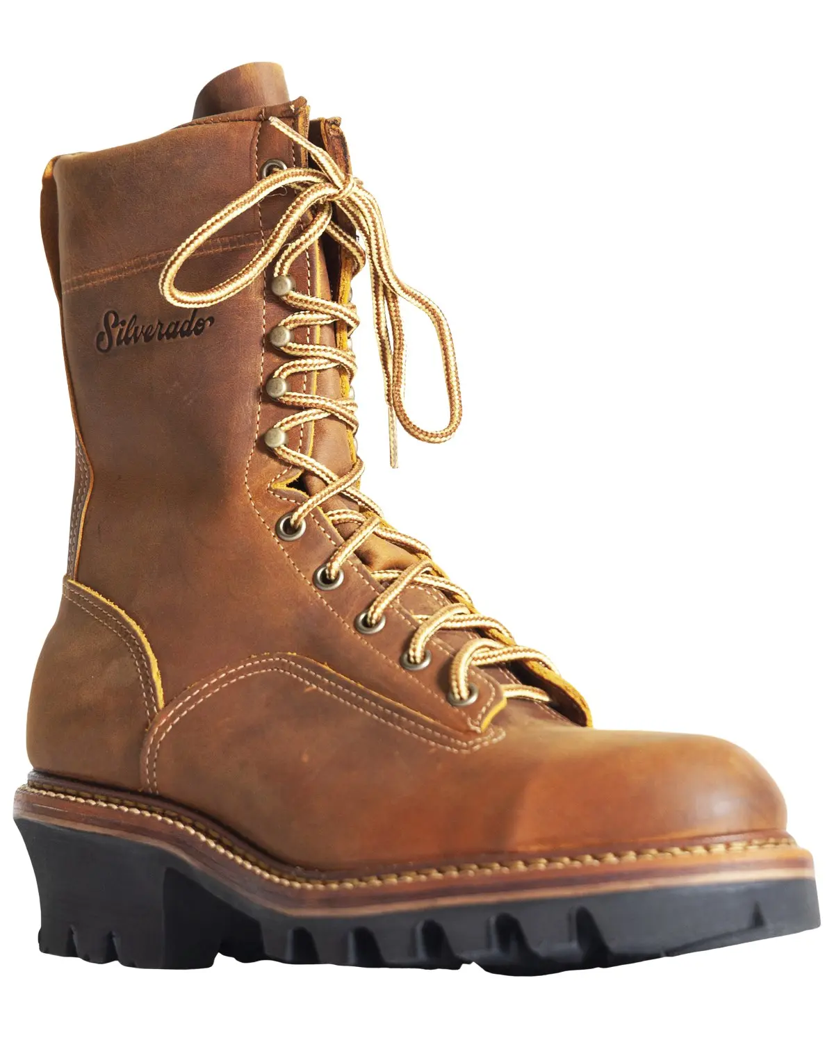 Silverado Men's Men'S 9" Logger Work Boot Steel Toe - 7730St