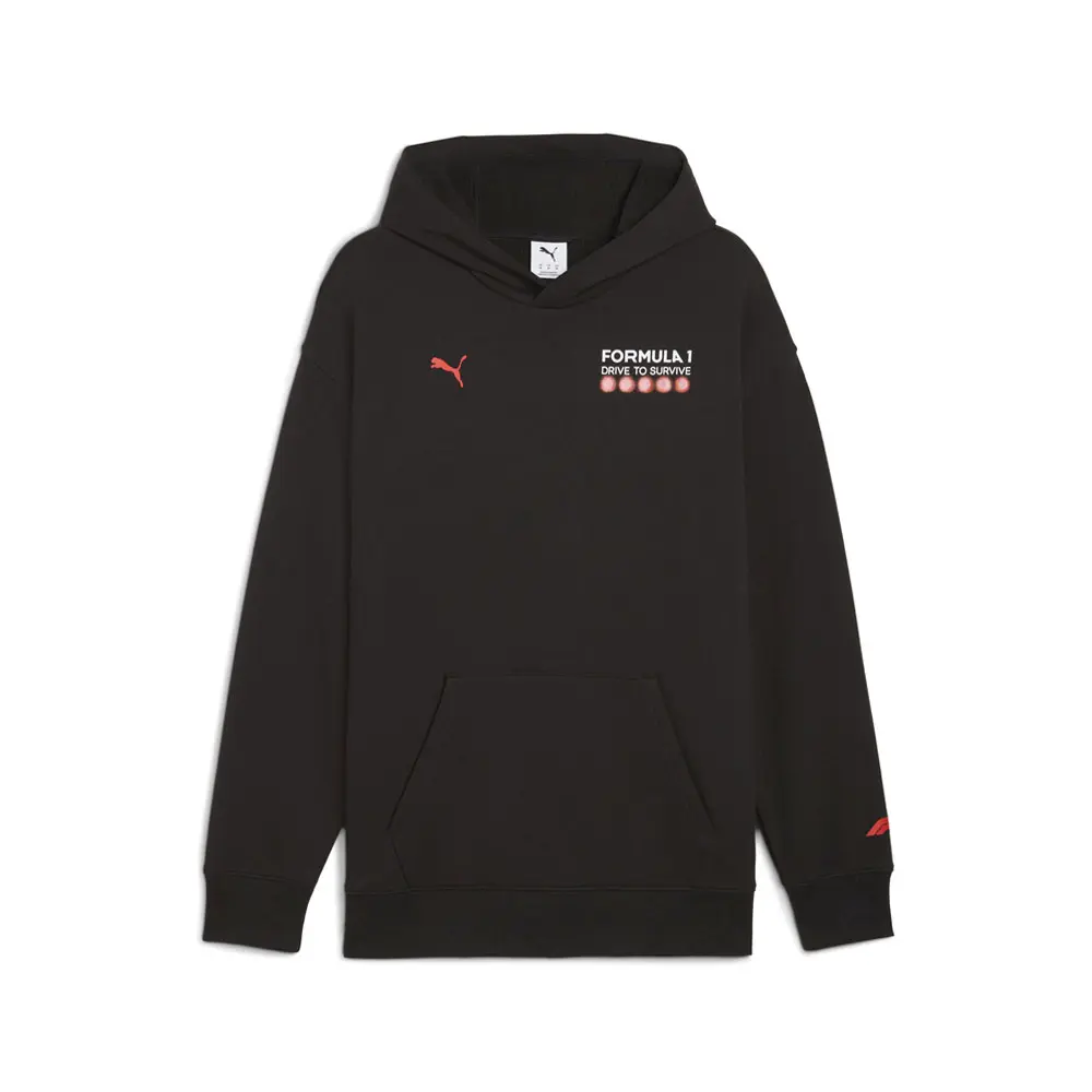 PUMA Mens F1 Drive To Survive Long Sleeve Hoodie Casual Outerwear Casual - Black