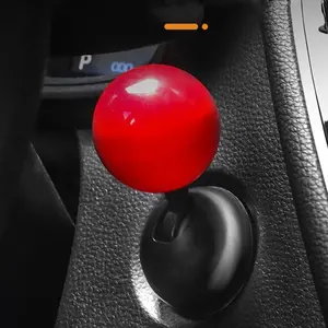 Car One-Touch Start Button, Push-To-Start Rocker Lever, Engine Start/stop Joystick, Ball-Bar Starter Cover, Decorative Car Interior Accessories