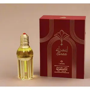 Lattafa Esraa Pure Concentrated Oil - 20ml, Ethanol-Free Unisex Fragrance, Vanilla-Infused Beauty & Personal Care Oil with Long-Lasting Scent