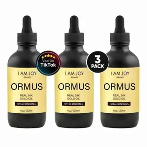 3XX ORMUS Gold Oil 24k Real Gold Vital Minerals Platinum Iridium 4oz Daily Body Care Aromatherapy Cosmetics Non Chemical Extract Natural Vitamin Supplement