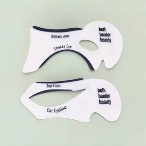 Apply Eyeliner Aid Card (1 Pair), Eye Liner Auxiliary Tool, Eye Makeup Templates for Women, Versatile Eye Makeup Tool, Professional Makeup Tools for Daily Use