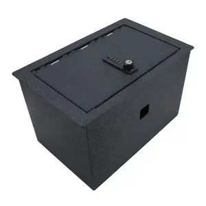 WASAI Center Console Gun Safe Compatible with Chevrolet Suburban 2015-2020, 4 Digit Combination Lock with Key