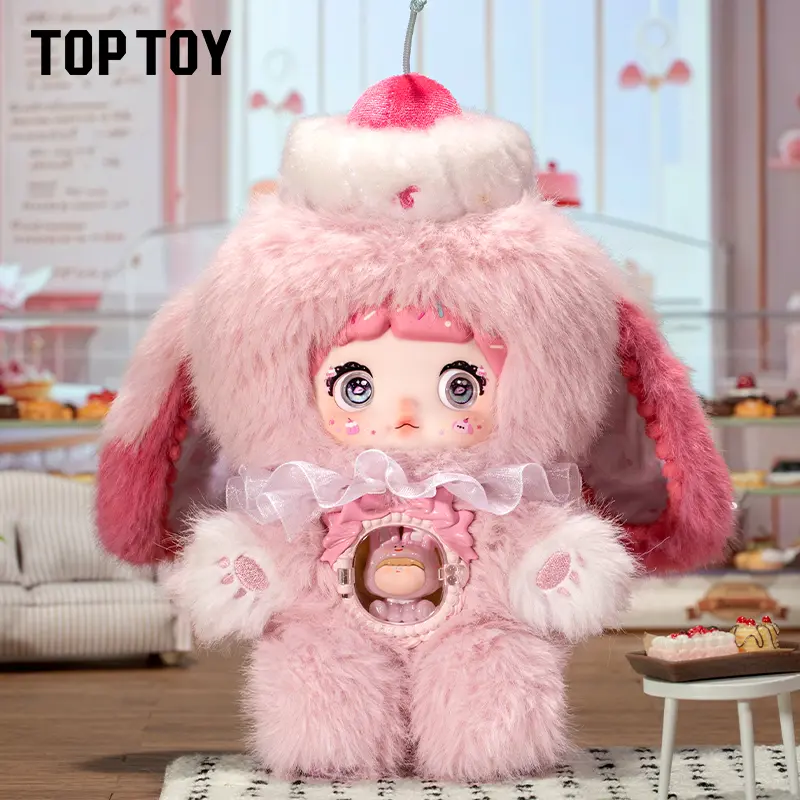 TOPTOY Nommi x Amlls Sweet Bite Series Plush Blind Box, Collectible Blind Pack, Cute Fun Collectible, Kawaii Aesthetic Desktop Ornament, Birthday Gift