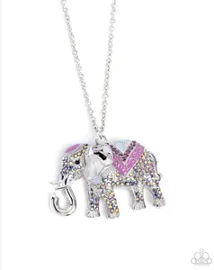 Educated Elephant Purple Necklace