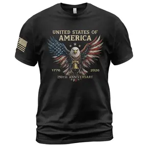 Retro 250th Anniversary of The United States Shirt, USA Independence Day T shirt, Semiquincentennial 1776 2026, American Flag Patriots Gifts