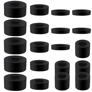 20 Pcs Rubber Spacer Vibration Dampening Washers Set,4 Sizes Anti-Vibration Neoprene Bushing Grommet Kit,Heavy Duty Resilient Isolation Gaskets for 3D Printer,Audio,Appliance,Christmas Party Fathersdaygift,Hand Tools Kits