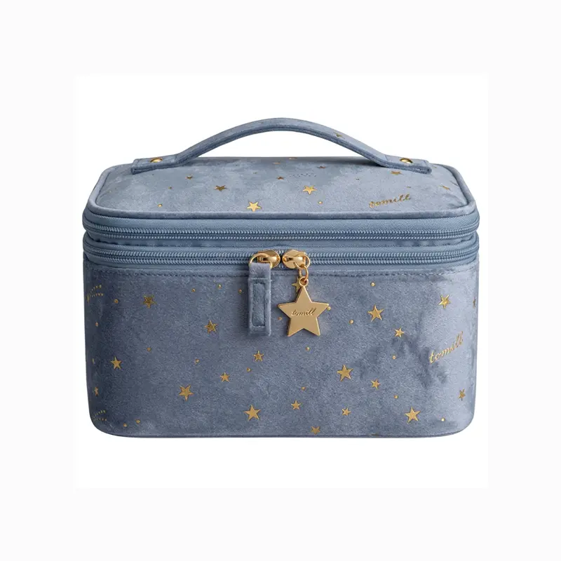 [NEW IN]  Five Season Home Luxury Starry Velvet Cosmetic Bag | 2-in-1 Travel Makeup Pouch & Jewelry Organizer Case for Women