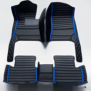 Custom Car Floor Mat For Honda Civic G9 2011 2012 2013 2014 2015 2016 2017 Left-hand Drive Auto Interior Accessories Carpet Artificial Leather Waterproof Anti Slip design Full Coverage Floor Mats For Car